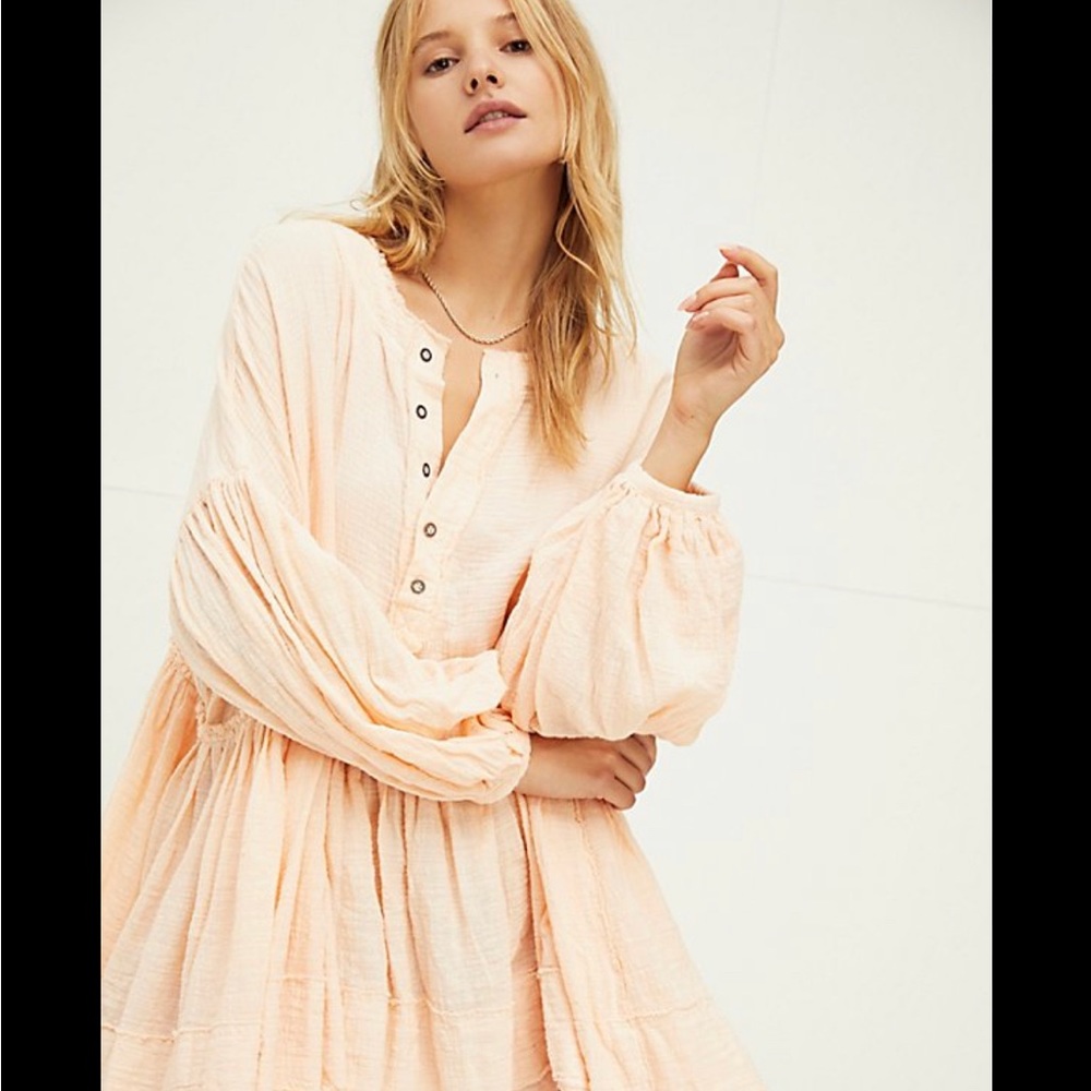 Free People Peach Tunic